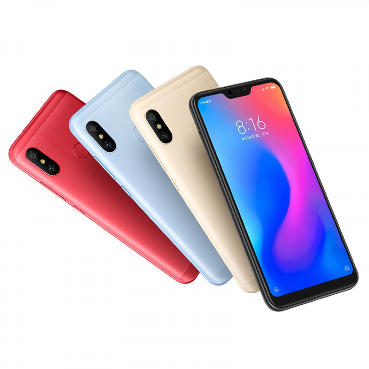オリジナル Xiaomi Redmi 6 プロ 4 ギガバイト 64 ギガバイト 4 グラム携帯電話 4000 mAh バッテリー Snapdragon 625 ピクセルデュアル SIM スマートフォン Android グローバル Rom