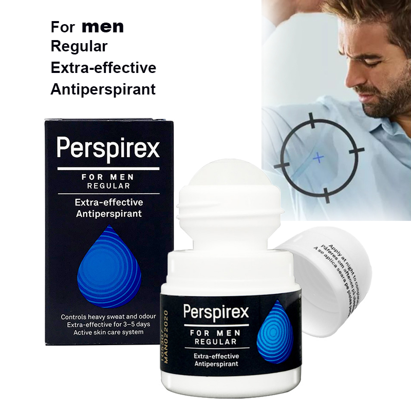 Perspirex For Men レギュラー エクストラエフェクティブ 制汗剤 20ml 汗を減らし、脇の下の臭いを除去する脇の制汗剤