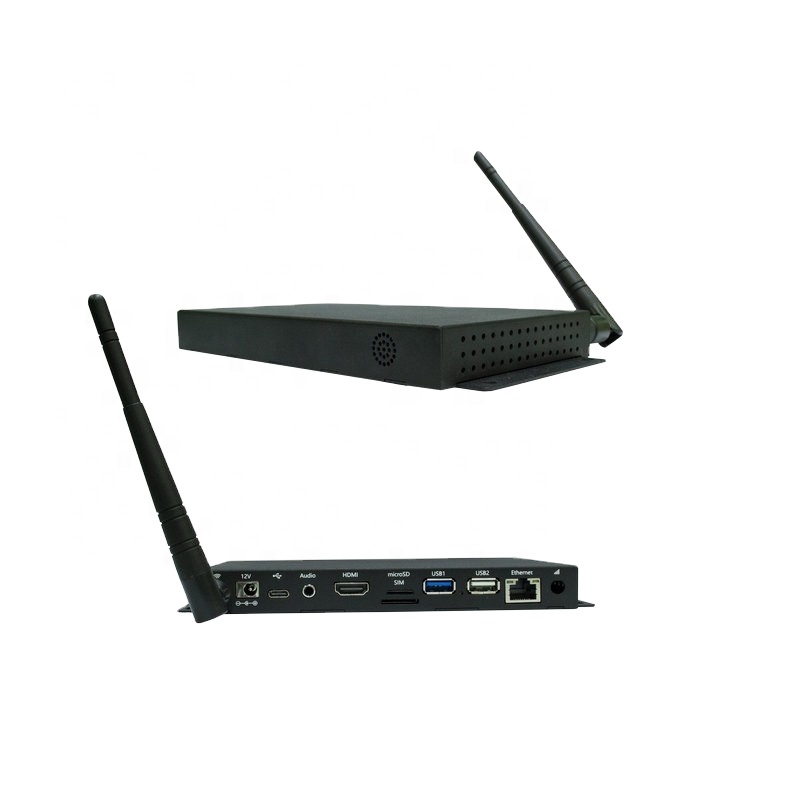 AI Android プレイボックス ファンレス デスクトップ Android Mini PC (CPU 搭載) Rockchi RK3399 オーディオおよびビデオ ボックス