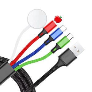 1-to-4 Magnetic Wireless Charging Cable with Watch Charger, Magnetic Wireless Fast Charging Cable