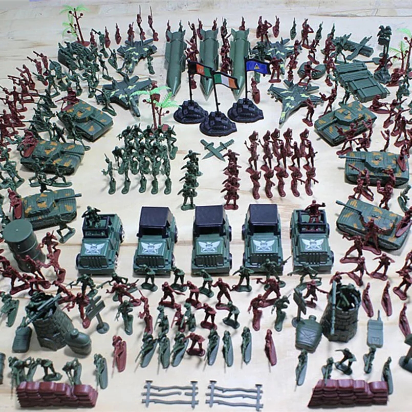 307 ピース軍事 4 センチメートル兵士プラスチックモデル軍おもちゃアクションフィギュア装飾プレイセットモデルのおもちゃ子供のためのクリスマスギフト