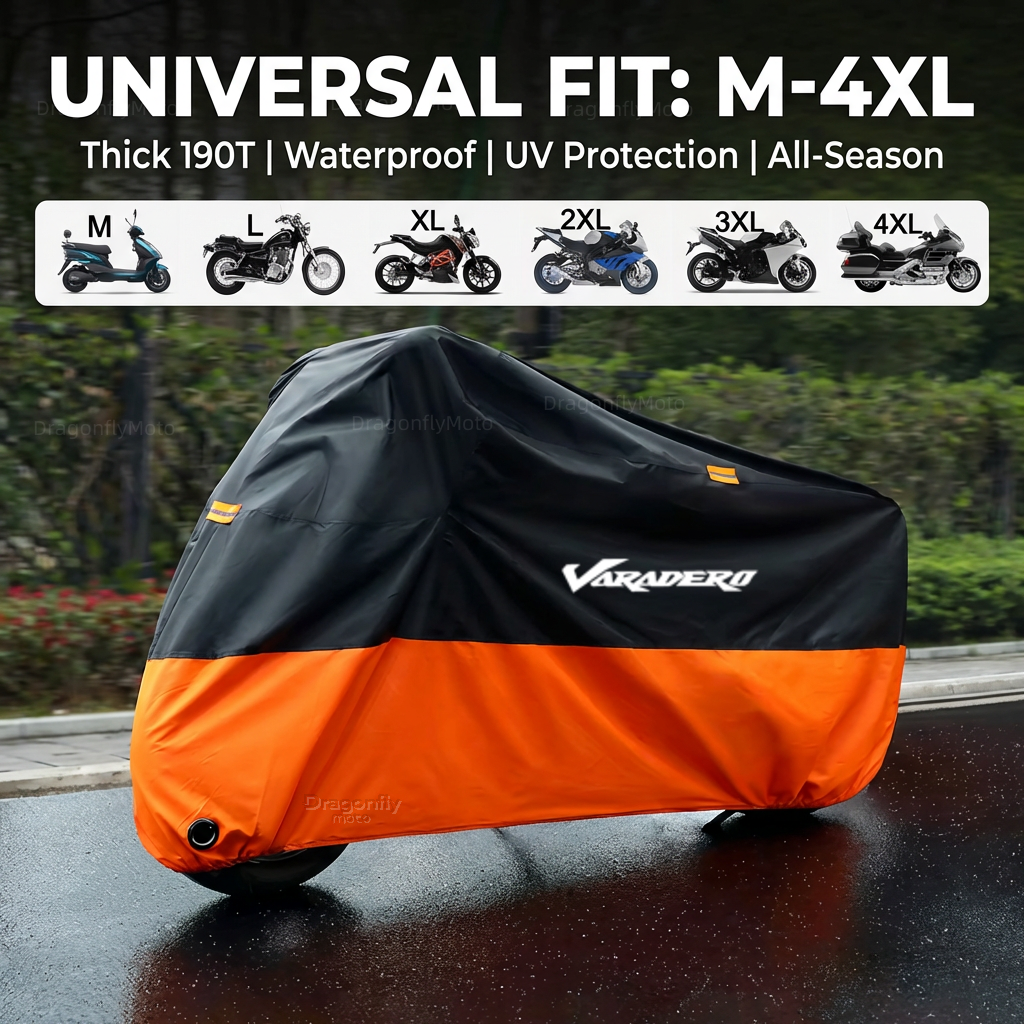 ホンダバラデロ XL1000 XL 1000 125 V XL1000V XL125V XL125 オートバイカバー厚い 210D 防水屋外 Uv 保護ダスト