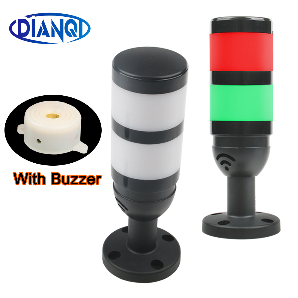 2 層 SMGJ5 多層工業用 LED 信号スタックタワー警告灯警報装置 DC12V24VAC110V220V 注意機械ランプ