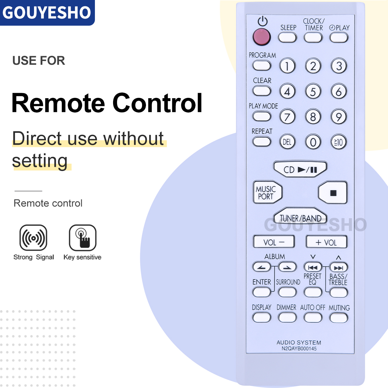 新しいリモコンパナソニック N2QAYB000145 SC-PM4DB CD ステレオオーディオシステム