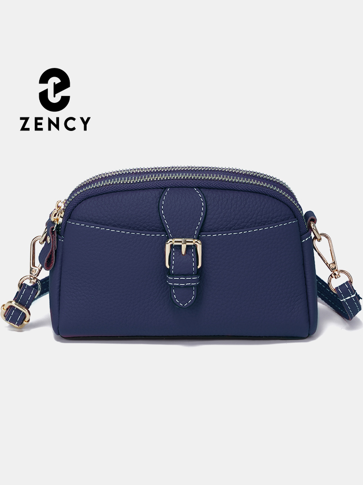 Zency 女性リストレットバッグ女性の財布 100% 本革高品質の小さなバッグ大容量クロスボディ電話バッグ