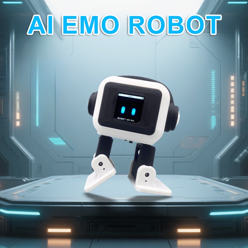 エモロボット音声認識ペットロボット ESP32-S3 インテリジェントインタラクティブチャットとダンスロボット電子おもちゃ子供のためのギフト