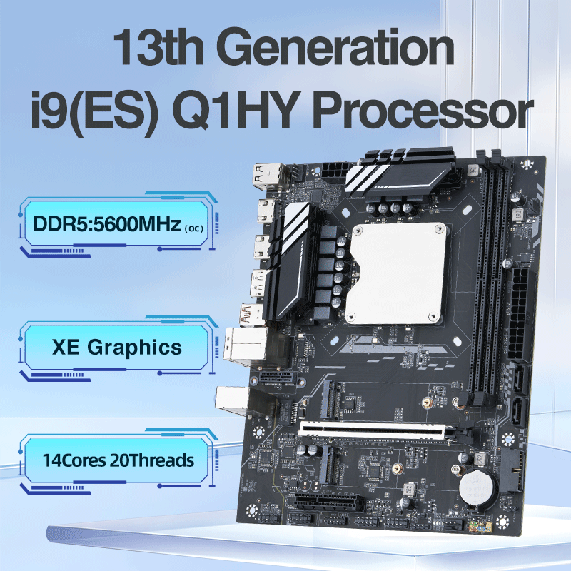 Q1HY ES 0000 参照 i9 139** DIY ゲームコンピュータマザーボード、オンボード 13 番目のキットインターポーザーコア CPU 14C20T DDR5 デスクトップ付き