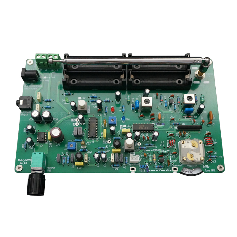 FM ステレオラジオ回路基板生産キット HiFi 電子実験 DIY 集積回路 1260