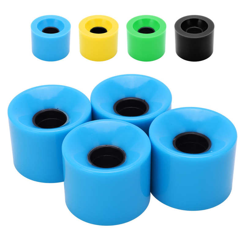 PUENTE 4Pcs 60x45mm Skateboard Wheels 78A Longboard Cruiser Wheels Replacement Parts
