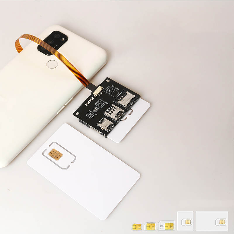 4 in 1 電話 IC カードアクティベーションツールマイクロ SIM カードコンバータカード延長アダプタナノ SIM FPC 5/15 センチメートルフレキシブルケーブルライン