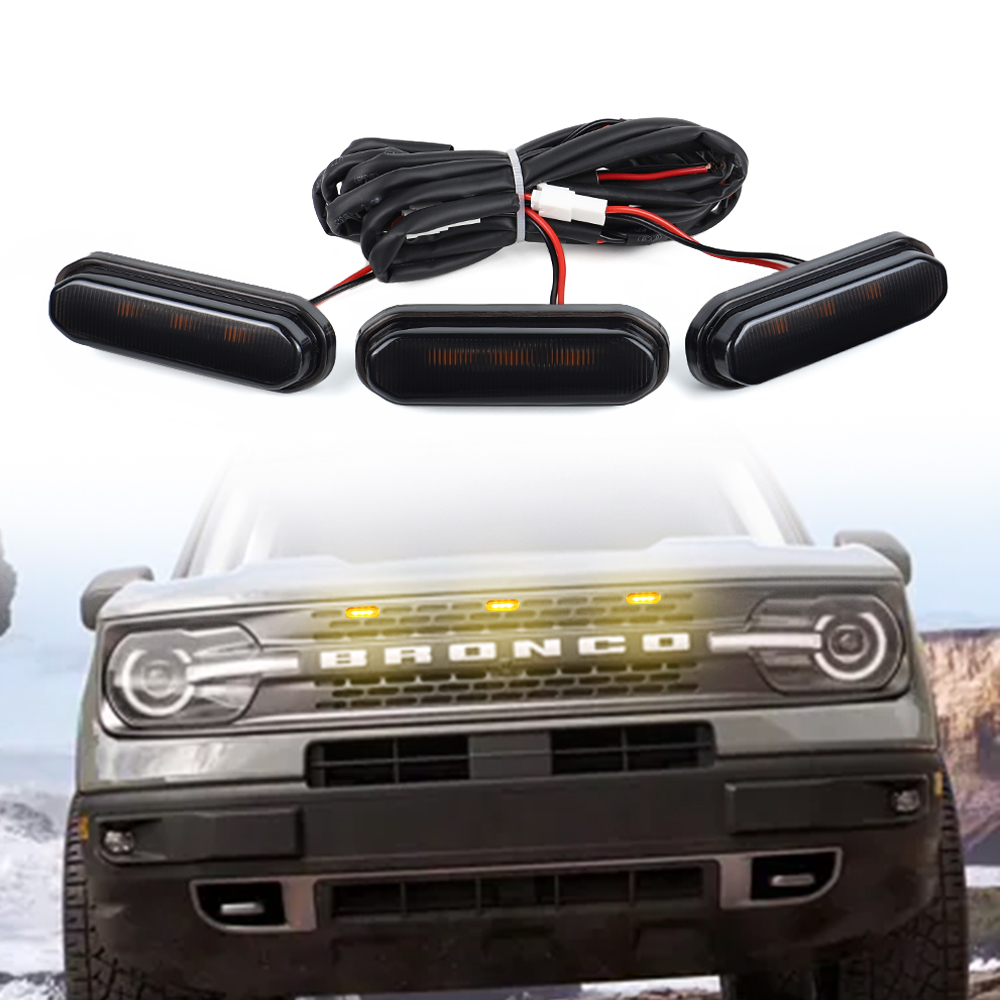フロント LED グリルライト フォード ブロンコ スポーツ バッドランズ 2021-2024用
