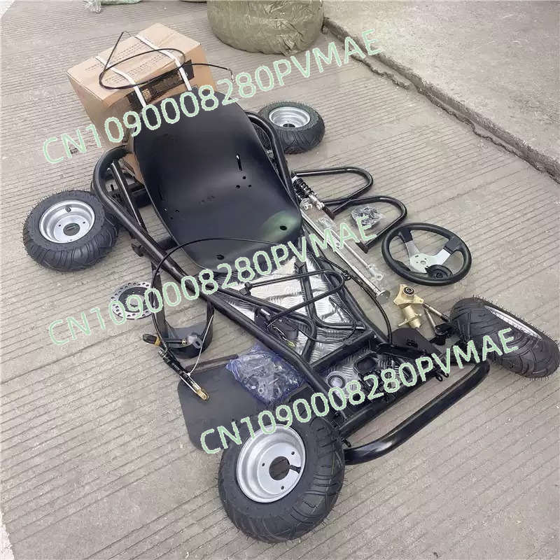 168CC 改造ドリフト ゴーカート コンプリート フレーム キット - ロード タイヤ アセンブリ