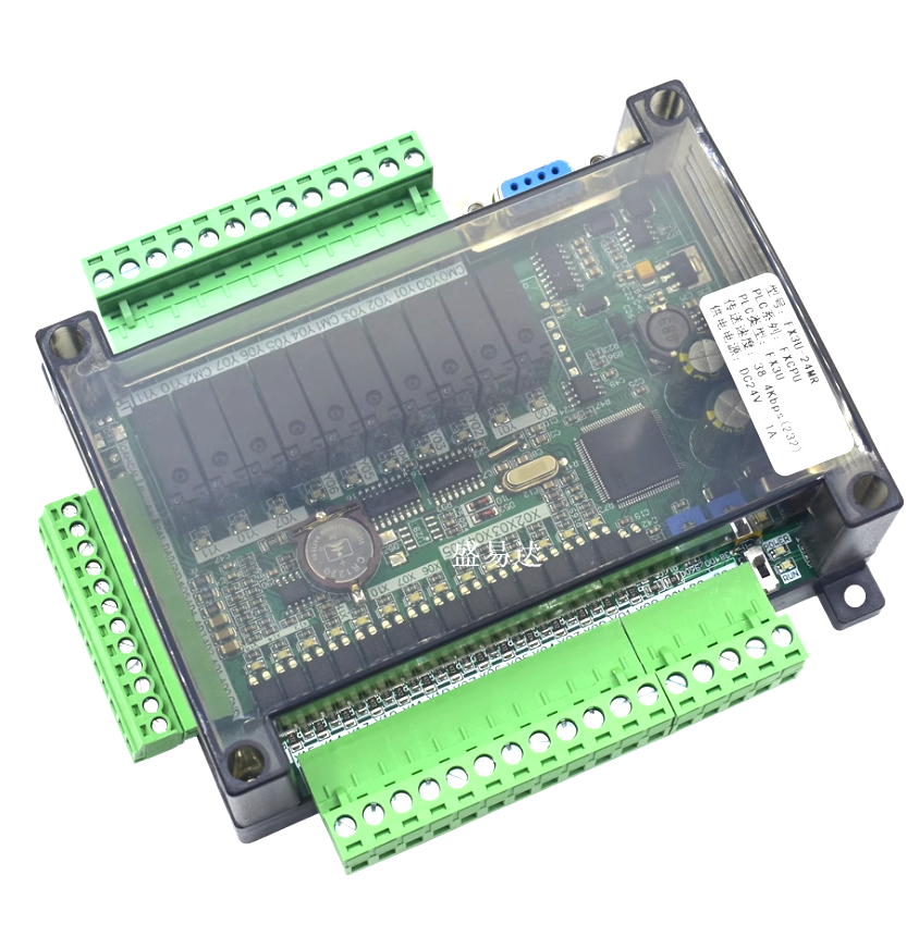 FX3U-24MR FX3U-24MT PLC 産業用制御ボード 14 入力 10 出力 6AD 2DA 485 通信および RTC