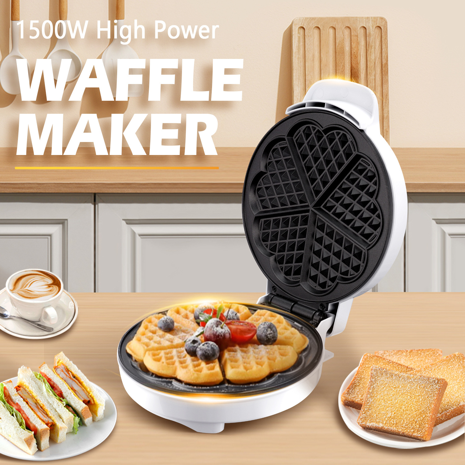 朝食ワッフル型エッグケーキオーブンミニ電気ワッフルメーカーバブルエッグケーキオーブンパンエッゲットマシン朝食マシン