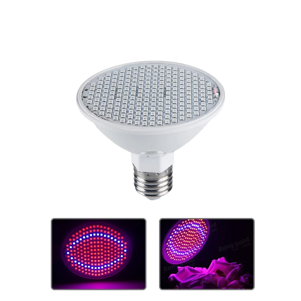 E27 植物ライト水耕成長ライト植物用フィトランランプ 200led 126led LED 電球フルスペクトルフィトンチッド光花の種子