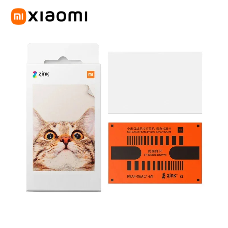 オリジナル Xiaomi ジンクポケットプリンター用紙自己粘着フォトプリント 20/60/80/100/120/140 枚 Xiaomi 3 インチミニプリンター用紙