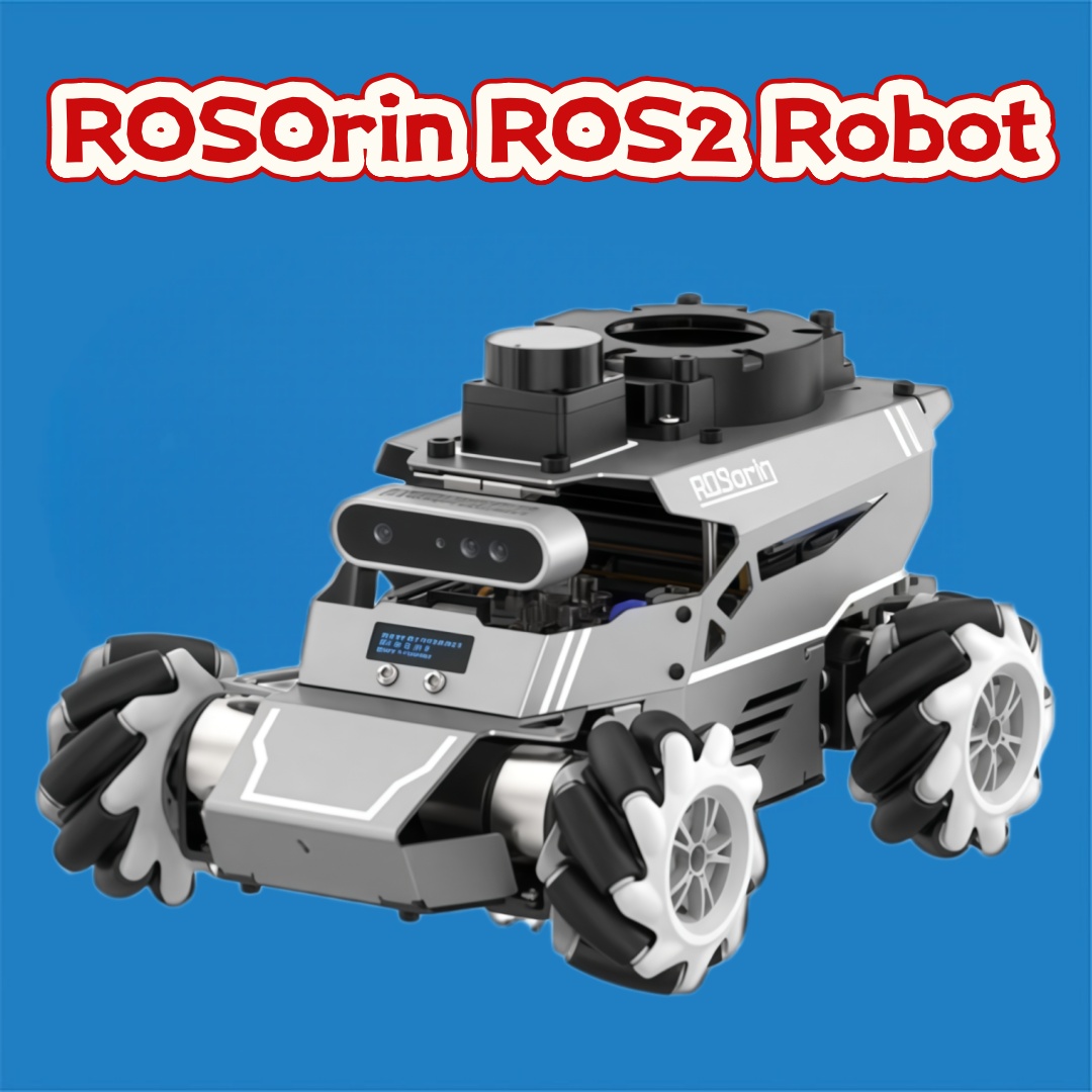 マルチモーダル AI ビジョン、大型モデルのサポート、SLAM ナビゲーション、メカナム ドライブを備えた Hiwonder ROSOrin ROS2 ロボット ビークル