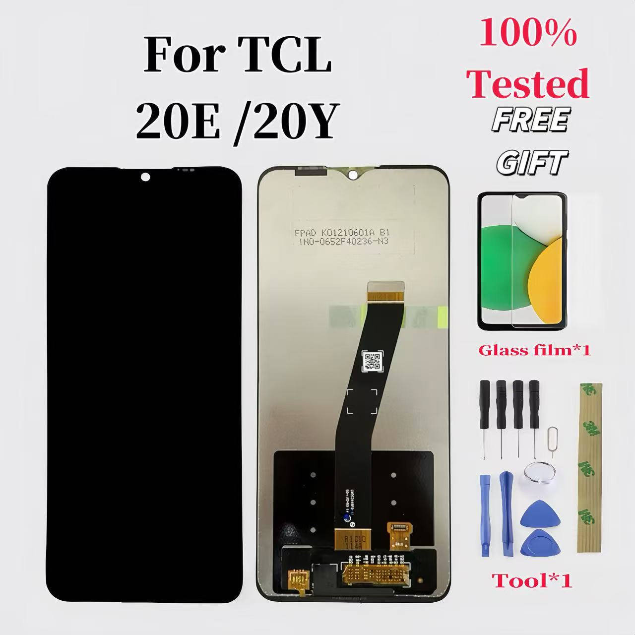 オリジナル TCL 20y 20e 6156d 6156H 6125f 6125d 6125a 液晶画面ディスプレイタッチパネルデジタイザ TCL 20y 液晶ディスプレイアセンブリ