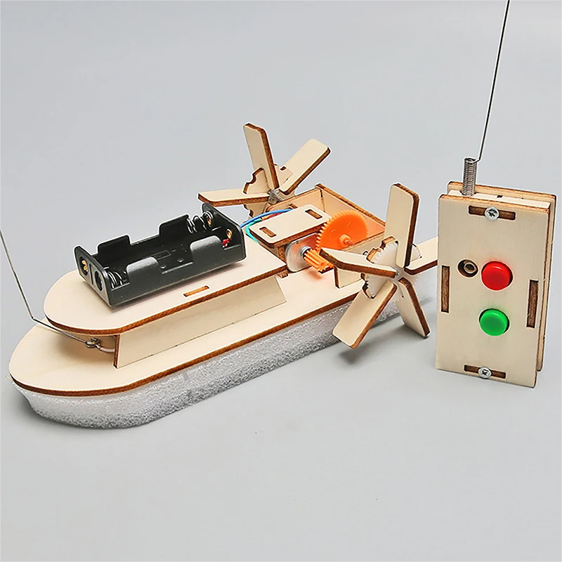 DIY ボートモデル科学おもちゃ子供 STEM 電気教育教育キット 3D 組み立てる木製ボートおもちゃ科学実験キット