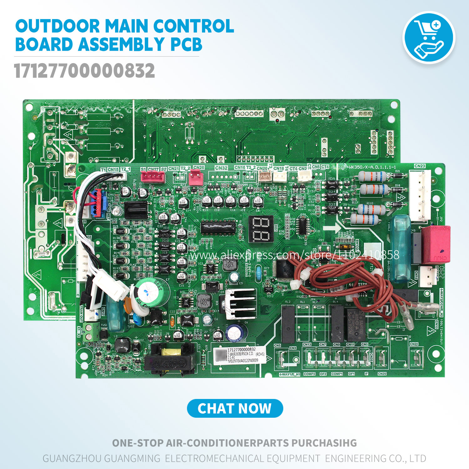 新しい屋外メイン制御ボードアセンブリ pcb 17127700000832 美的 VRF ユニット T-WKR260B/RN1X-C.D.2.1-A1 エアコン部品