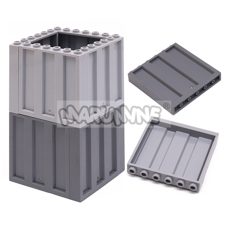 MARUMINE 30 個 23405 パネル 1x6x5 波形プレート MOC モデルキットコンテナカートラックアクセサリービルディングレンガアイデアパーツ