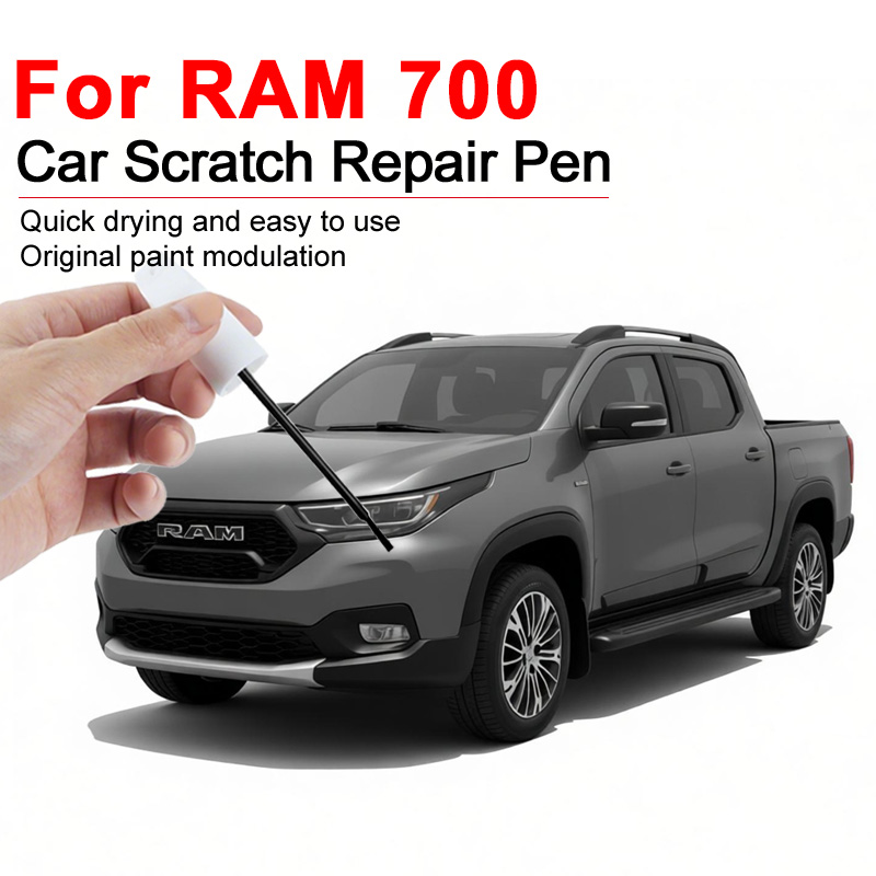 RAM 700 タッチアップペン用 ペイント修理と傷修復用に特化したクリアコート ペイントを復元する グロスブラック