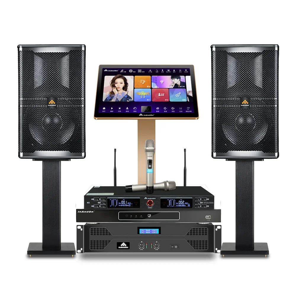 新しいセット KV-V503 カラオケプレーヤーセット 2 テラバイト HDD KTV 中国カラオケマシンワイヤレスマイクプロフェッショナルカラオケシステム