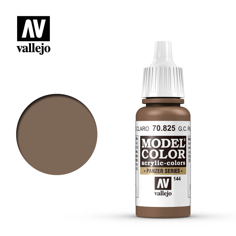 Vallejo ペイント アクリル スペイン AV AV 70825 144 A. カム。パルドクラロ ドイツC.ペールブラウン モデル彩色 水性手彩色