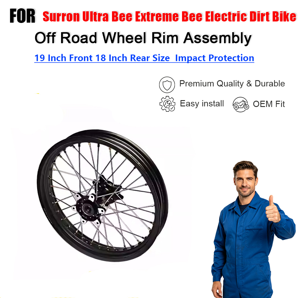 19 インチフロント 18 インチリアオフロードホイールリムアセンブリ交換部品 Surron ウルトラ Bee Extreme Bee 電動ダートバイク