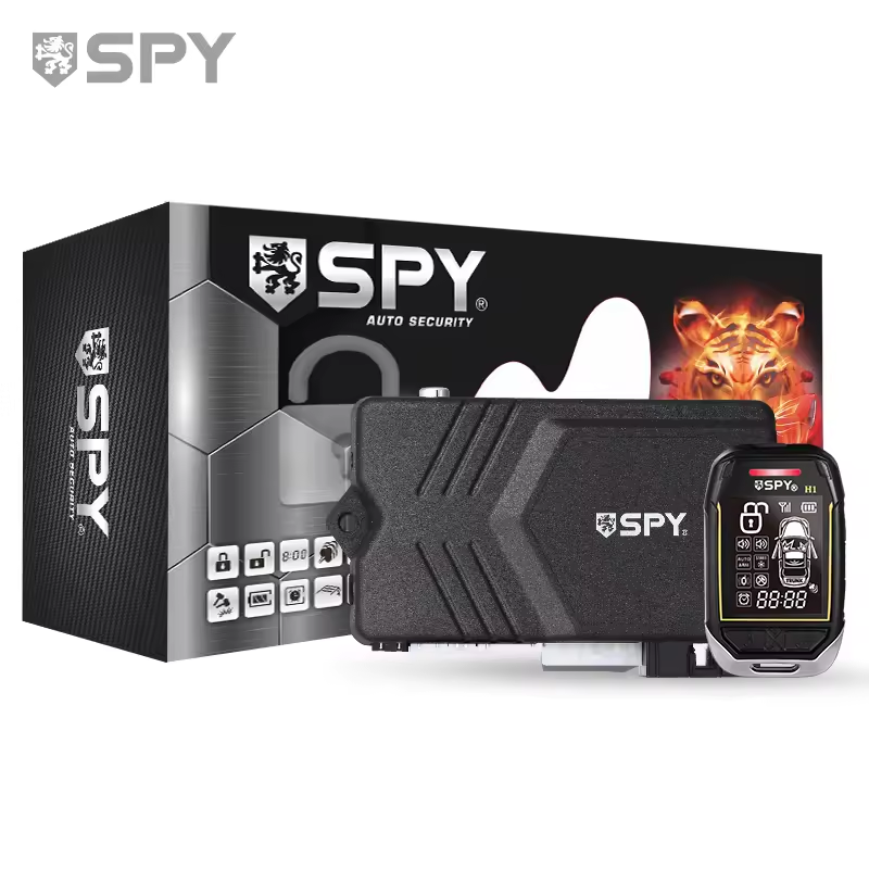 SPY H1 Car Alarm Kit Universal Anti-theft Alarm Device for Fuel-powered Vehicle Keyless Entry & Remote Start