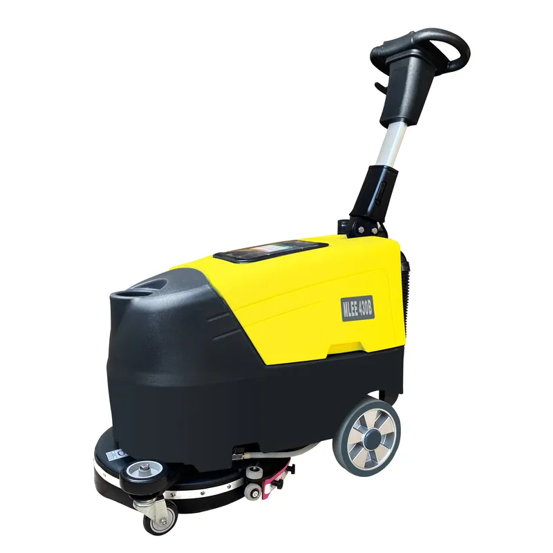 電動 MLEE430B ウォークビハインド 24V 床スクラバー乾燥機コンパクト大理石タイル花崗岩エポキシ床クリーナー機