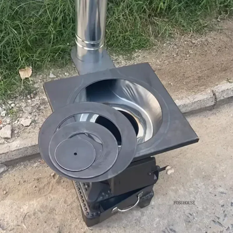 Chimeneas 薪暖房ストーブ屋外冬屋内石炭ストーブ薪石炭両用農村家庭用新しい暖房ストーブ A