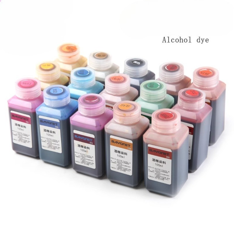 DIY 革アルコール染料革彫刻アルコール染料 100 ミリリットル/色の修復に使用することができます希釈変色剤