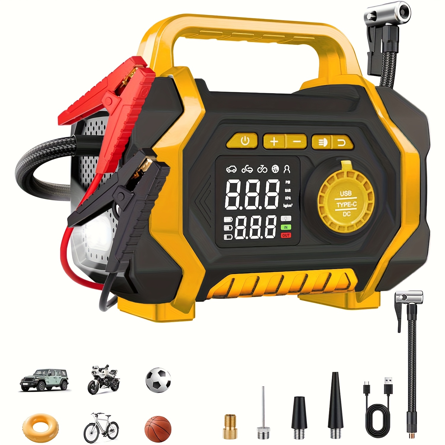 7000 A エアコンプレッサー付きジャンプスターター