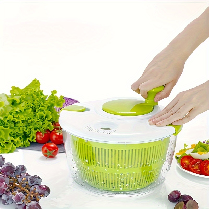 サラダミキサー、ボウルとストレーナー付き野菜洗浄機、収納付き水切りストレーナー、野菜や果物の洗浄に