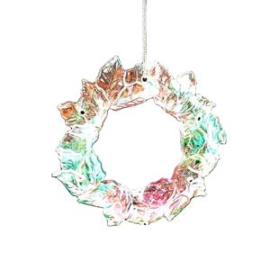 高級アクリルペンダント、カラフルな電気メッキ加工のクリスマスデコレーション