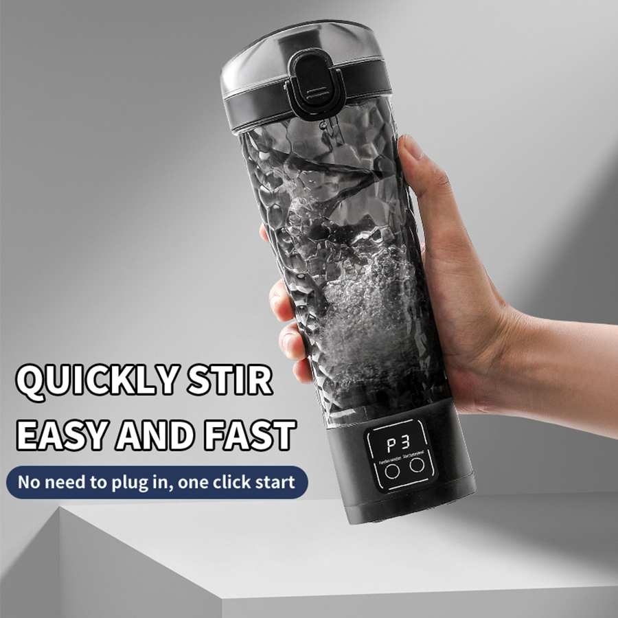 USB充電電動プロテインパウダーミキシングカップ、オフィスコーヒーカップ、ロッキングカップ、フィットネススポーツウォーターカップ、サイクリングケトル