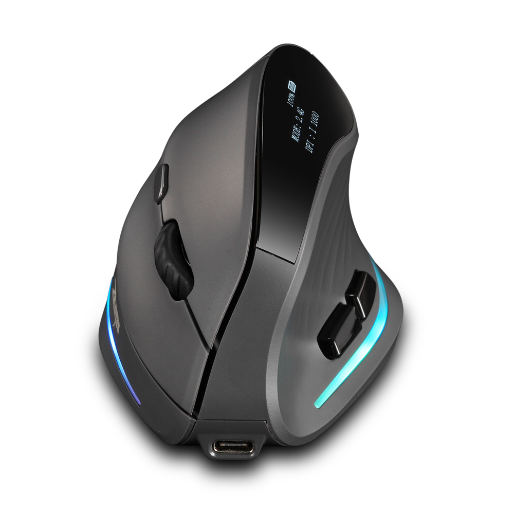 Lefon 2.4 グラム人間工学に基づいたワイヤレスマウス充電式垂直マウスゲーミングマウス PC ラップトップ MacOS オフィス F35C/F35B/F35 モデル