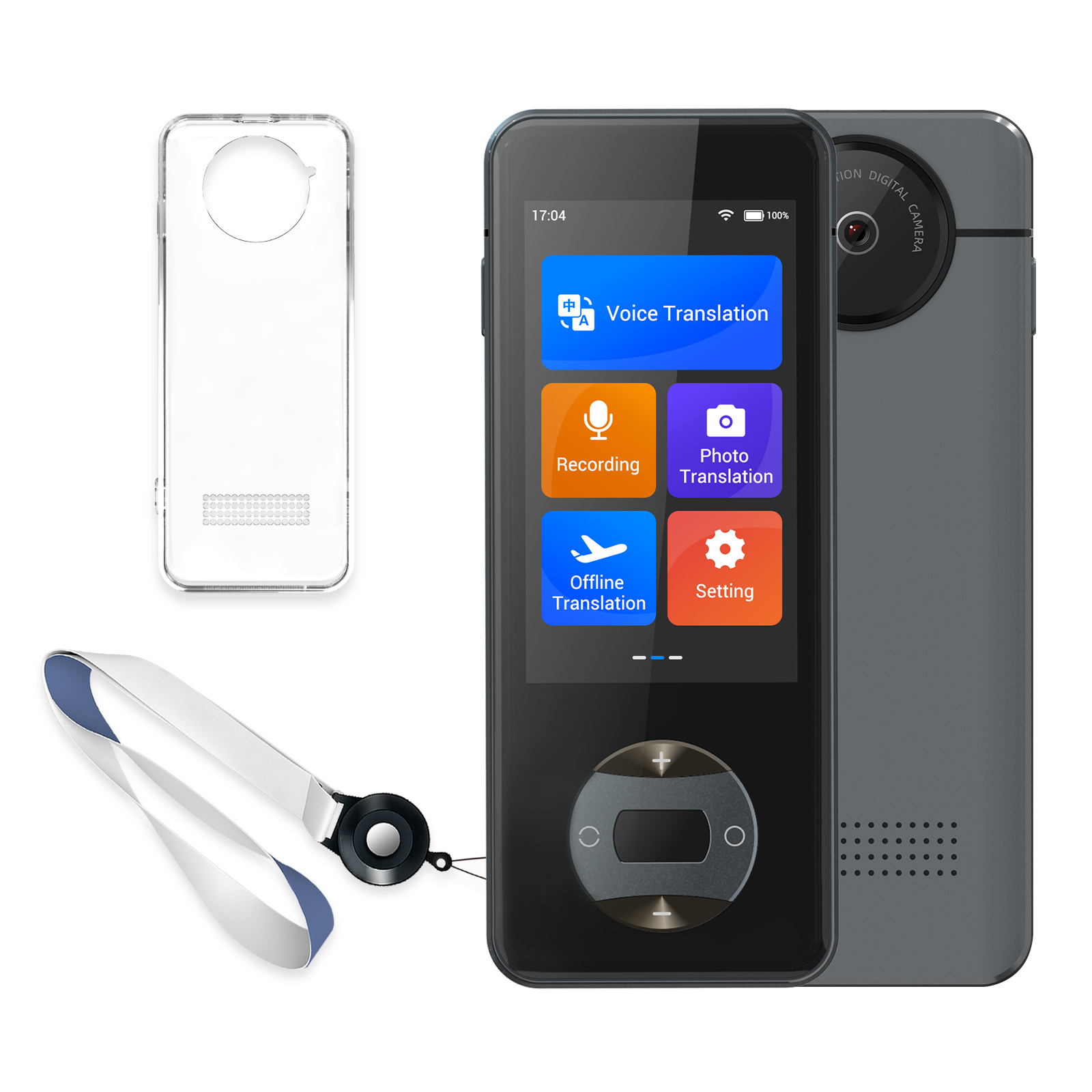 Wooask W10 翻訳デバイス、144 言語、双方向インスタント音声翻訳機、16 オフライン パック付き、旅行ビジネス向け