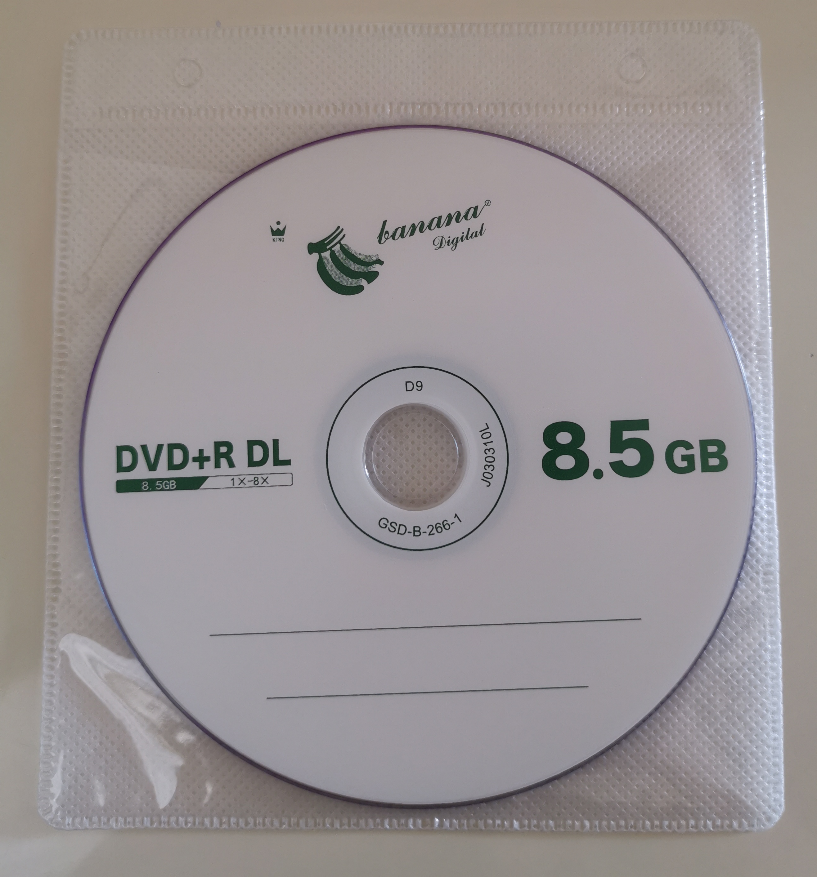 10 個卸売 D9 DVD ディスク DVD R DL 8.5 ギガバイト二層 D9L 8X ブランクディスク 240 分