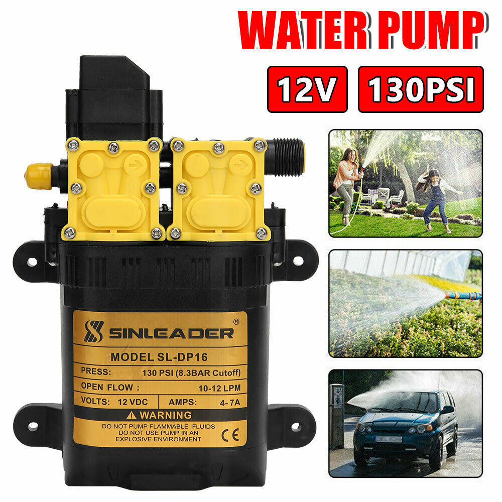 12V 7A 10L/分高圧農業電気ウォーターポンプ散水ポンプデュアルコア電源農業電気