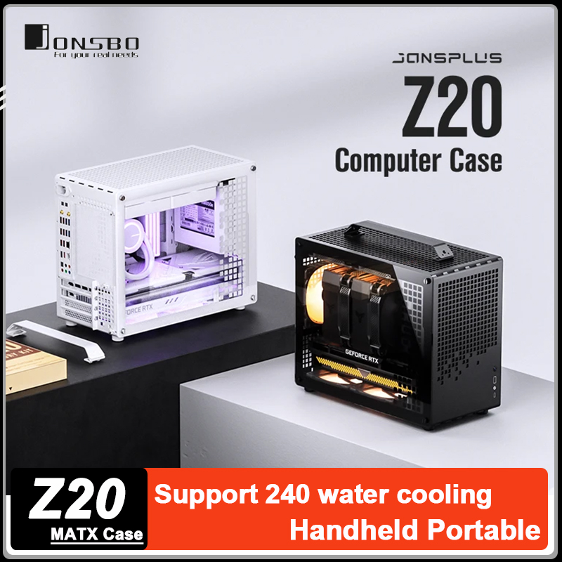 JONSBO Z20 MATX デスクトップケースサポート 240 水冷 MINI ポータブルコンピュータケース