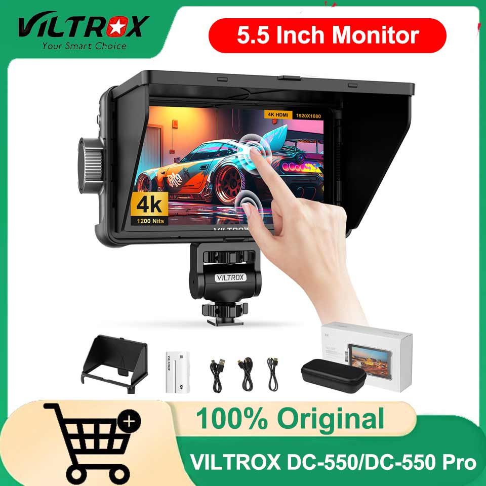 VILTROX DC-550 Pro ポータブルモニター 5.5 "1920x1080 4K プロフェッショナルモニター HDMI タッチスクリーンフィールド 3D LUT ディレクターモニター