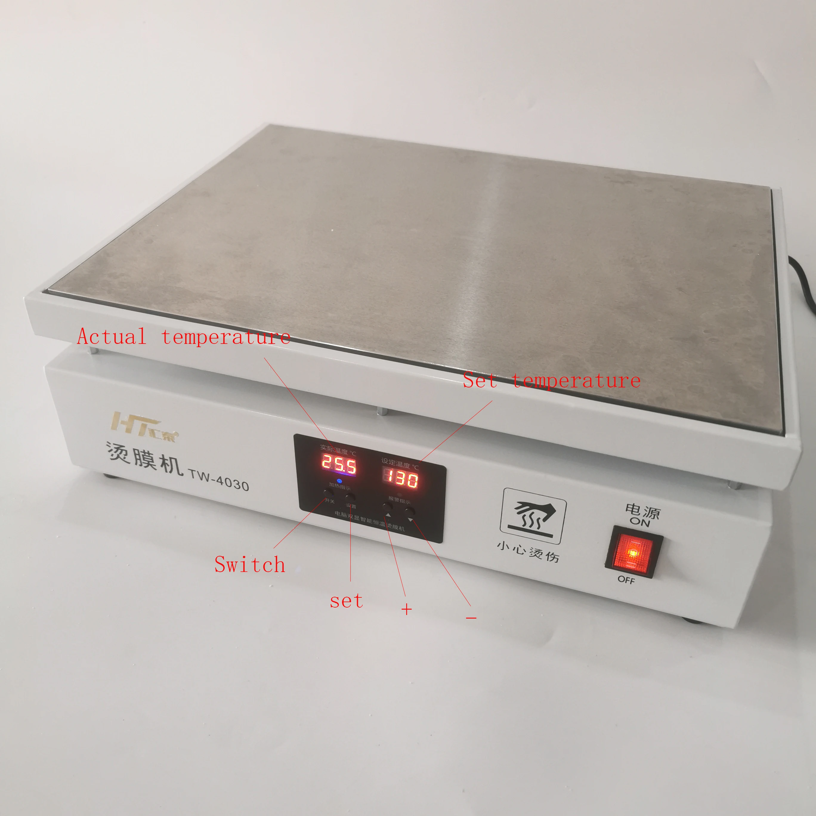 恒温加熱ステーション熱収縮シーラー BOPP セロハンフィルム包装 PCB LCD スクリーン修理