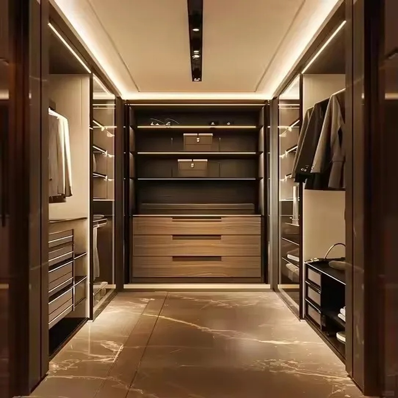 部屋の組織のためのワードローブのウォークインクローゼット収納システムは、シェーカー スタイル Mueble Organizador 家具のソリューションに組み込まれています