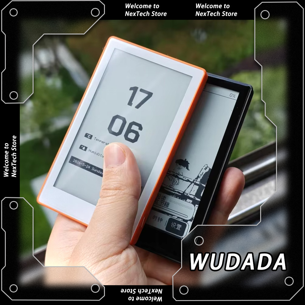 WUDADA 電子インクスクリーンリーダーポータブル手作り DIY フロントライト 2026V2 タッチ 2.5D ガラス 3.7 インチ電子ブックリーダー図書館オリジナル