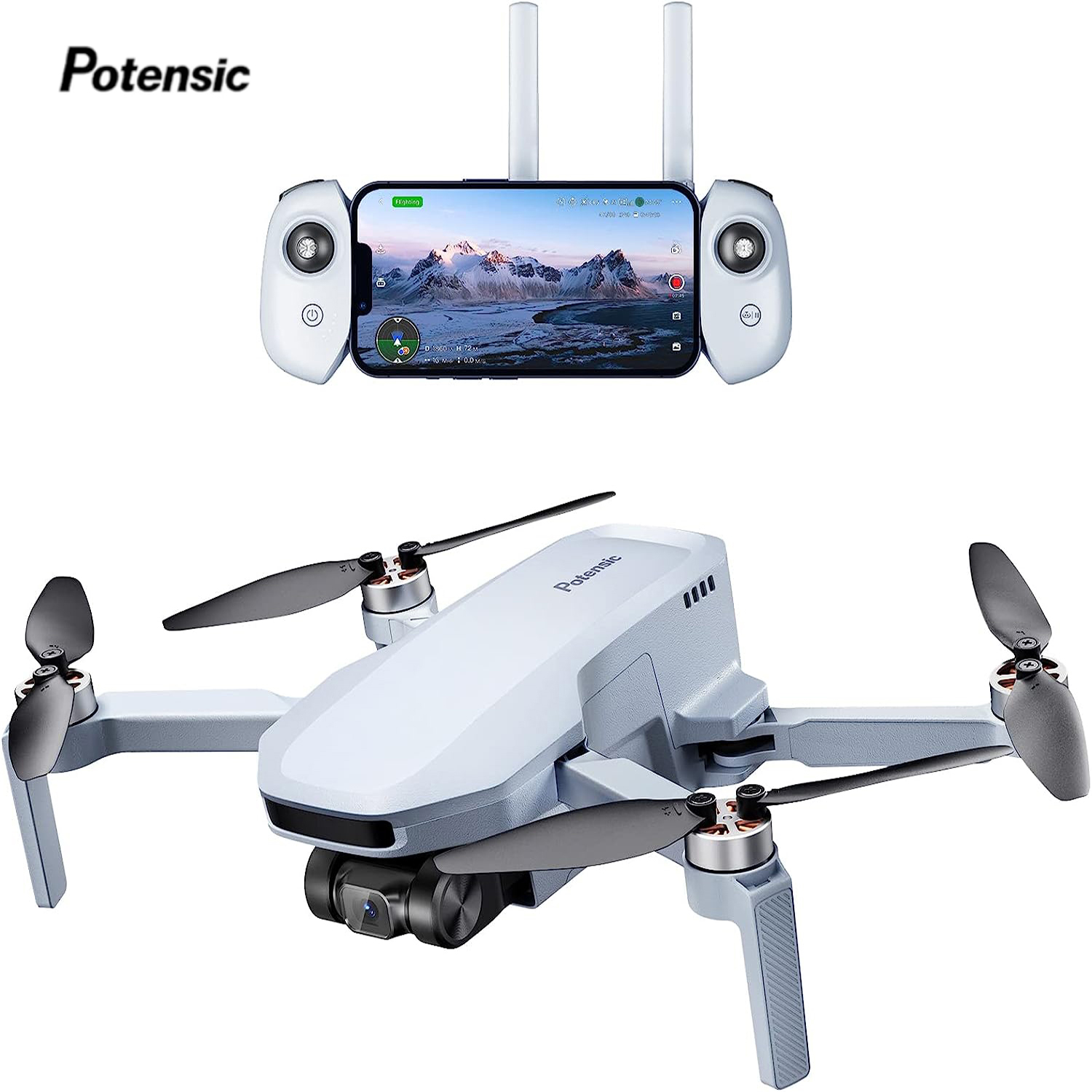 Potensic ドローン 249g 以下 GPS オートリターン 単軸ジンバル EIS プロフェッショナルドローン 最大 4KM ウェイポイントフライト Follow Me-ATOM SE
