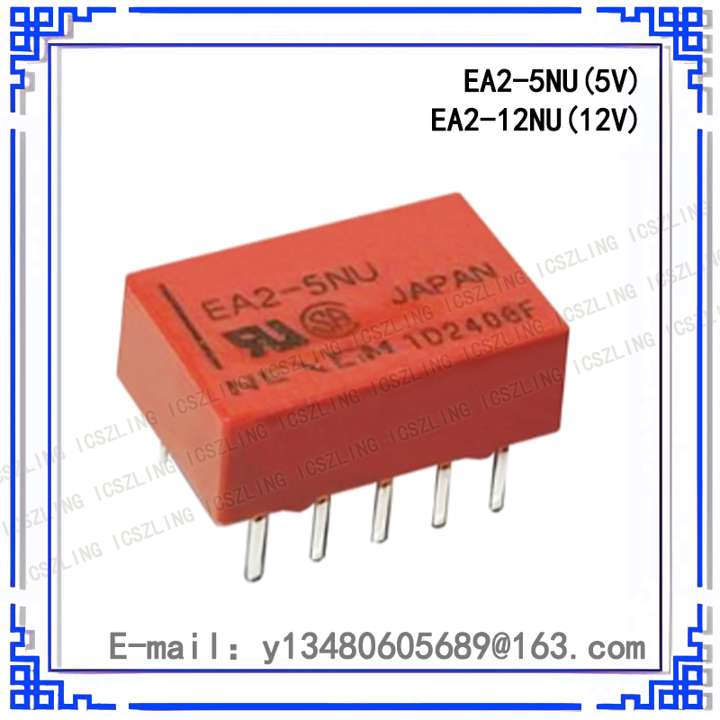 10 ピース/ロット新 NEC リレー EA2-5NU EA2-12NU 12V 5V 信号リレー