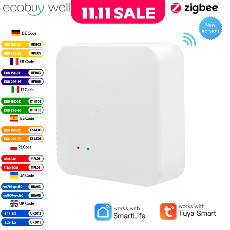 Tuya Zigbee 3.0 ゲートウェイ ハブ スマート ホーム ワイヤレス ブリッジ スマート ライフ APP リモート コントロール オートメーション デバイスは Alexa Google で動作します