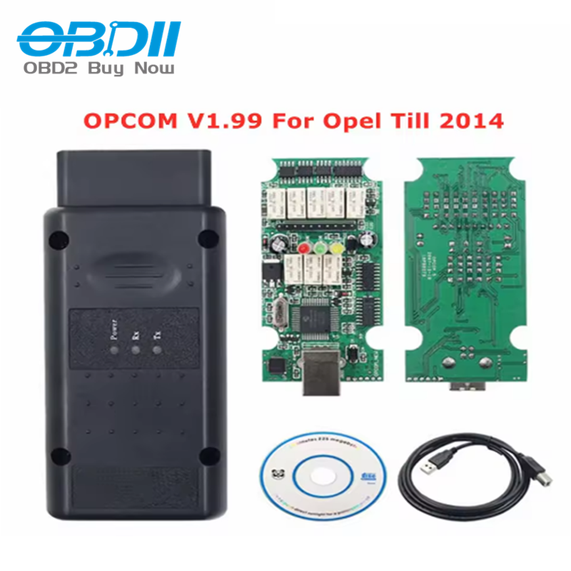 2025 ホットセール Opcom 1.99 V2014 120309a CAN バス OBD2 スキャナ OP-COM V1.99 PIC18F45K80 車診断ツール